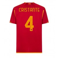 Pánský Fotbalový dres AS Roma Bryan Cristante #4 2023-24 Domácí Krátký Rukáv